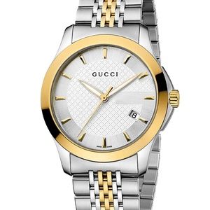 Gucci Swiss G-Timeless Two Tone watch